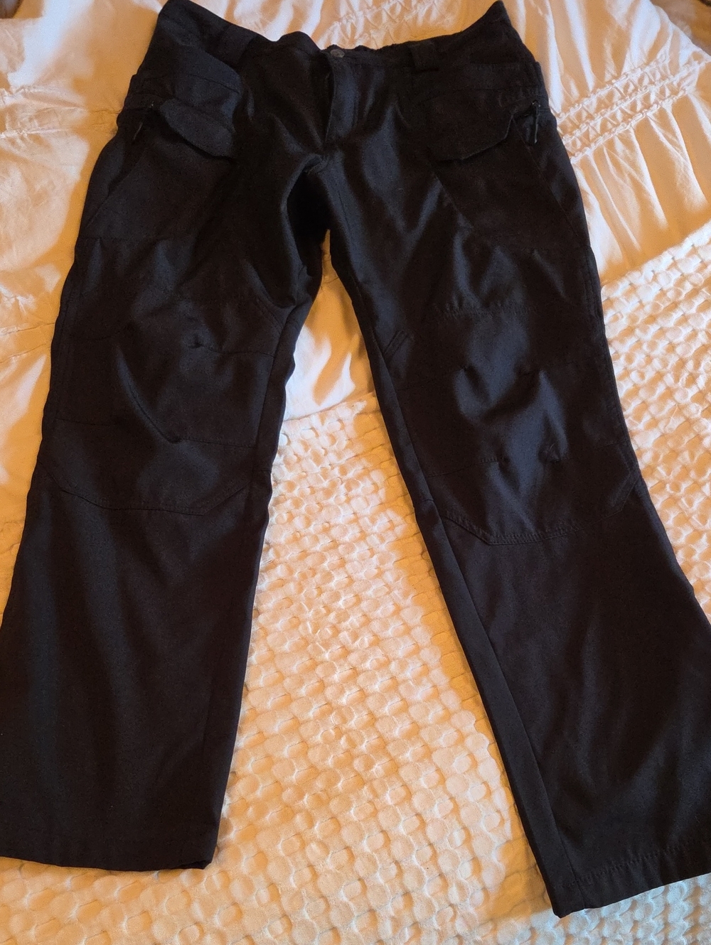 Black Cargo-Style  Work Pants Xl